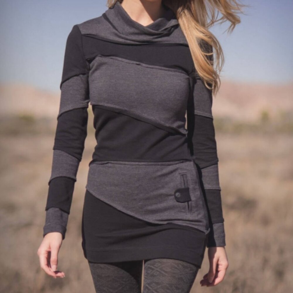 Nomads Hemp Wear Revelation Tunic BLACK BROWN